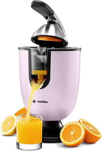 Miniatura 2 de Eurolux Exprimidor eléctrico de naranja Exprimidor de cítricos profesional de acero inoxidable con mango de agarre suave para exprimir sin