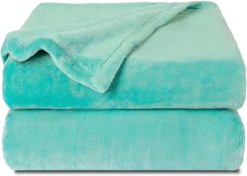 Miniatura 65 de NANPIPER manta decorativa gruesa y ultrasuave de microfelpa, para todas las estaciones, manta peluda de microfibra prémium para sofá y sillón, Coral