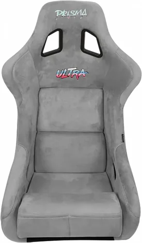 NRG Innovations NRG-FRP-302GY-ULTRA Asiento de carreras universal de fibra de vidrio con respaldo fijo estilo Bucket, con adaptadores de montaje