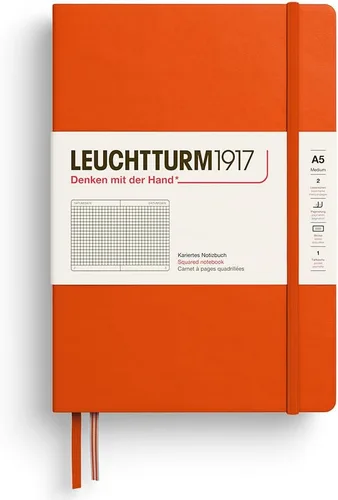 Miniatura 21 de LEUCHTTURM1917 - Cuaderno de tapa dura mediano A5 con 251 páginas numeradas para escritura y diario (lila, con puntos)