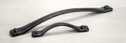 Miniatura 3 de Richelieu Hardware BP9464128900 Sheffield Collection - Tirador arqueado tradicional de centro a centro, color negro mate, para puertas de granero