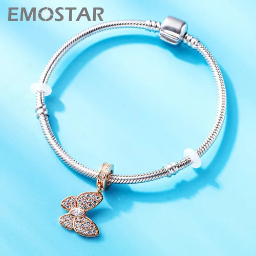 Miniatura 5 de Sparkling Insect Charms fit European Bracelet Necklace, Butterfly Pendant, Dragonfly Charms, Rose Gold Honeybee Charms, Ladybird Beetle Charms in