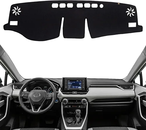 Miniatura 10 de Cubierta de Tablero Alfombrilla de Salpicadero Compatible con to-yota 4Runner 2009-2003 (para Conducción a la Izquierda), Alfombrilla de Tablero