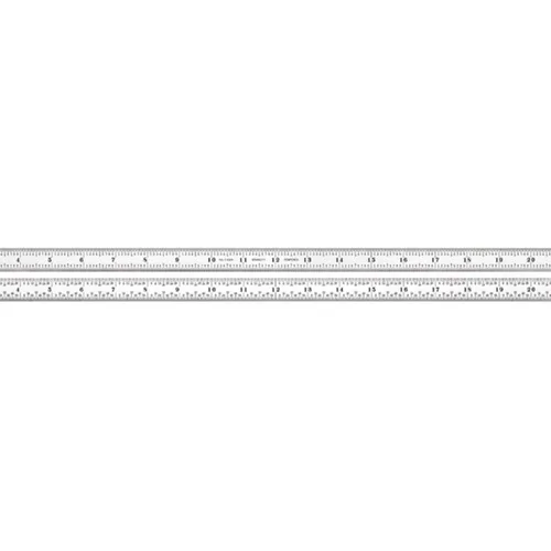 Miniatura 28 de Starrett Regla de acero totalmente flexible con acabado cromado satinado, lectura rápida y graduación en pulgadas, graduación 3R, 6 pulgadas