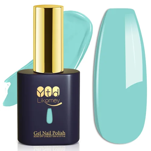 Miniatura 24 de YTD Likomey Esmalte de uñas de gel blanco, 0.5 onzas líquidas, manicura y pedicura para manicura y pedicura de verano, esmalte de color UV, 0.5