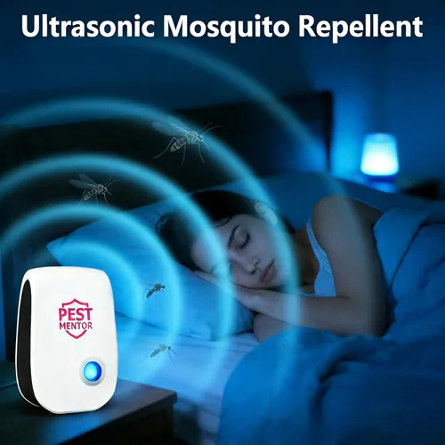 Miniatura 5 de Repelente ultrasónico de control de plagas, repelente electrónico de plagas, repelente de ratones, control de plagas en interiores para cucarachas