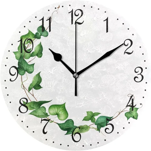 Miniatura 29 de ALAZA Reloj de pared de vaca de granja de 10 pulgadas, funciona con pilas, silencioso, sin tictac, decoración del hogar para cocina, sala de estar