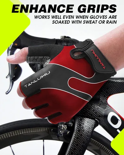 Miniatura 3 de Tanluhu - Guantes de ciclismo para hombre y mujer