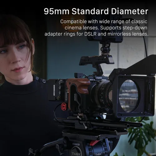 Miniatura 3 de Tilta Mirage Matte Box VND Kit Incluye filtro ND variable de 95 mm 4" x 5.6" y nuevos filtros circulares de 95 mm Anillos adaptadores
