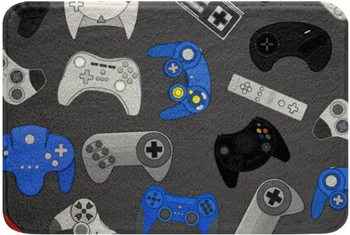 Miniatura 9 de Erosebridal Alfombra de baño para juegos de PC de 16 x 24 pulgadas, tapete de baño con control de videojuegos para niños, decoración de dormitorio