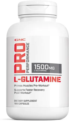 Miniatura 3 de GNC Pro Performance L-Glutamina, 90 cápsulas, apoya la recuperación muscular