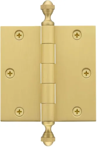 Miniatura 17 de Grandeur Hardware 824304 Bisagra residencial con punta de bellota de 3.5 pulgadas con esquinas de radio de 5/8 pulgadas en peltre antiguo