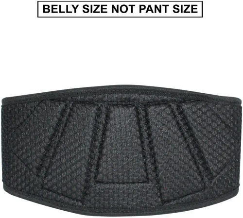 Miniatura 5 de ESTREMO Cinturón de gimnasio de neopreno para levantamiento de pesas, 6 pulgadas, para ejercicios de entrenamiento, sentadillas, lumbar
