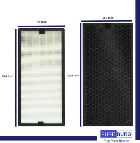 Miniatura 3 de PUREBURG Kit de filtros de repuesto compatible con piurificadores Rowenta Intense Pure AIR XL Air PU60XX Series PU6010 PU6015 PU6020 PU6025 PU6040