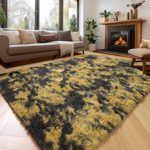 Miniatura 46 de Alfombras de color verde salvia para dormitorio, sala de estar, alfombra peluda esponjosa de 5 x 8 pies para guardería, aula, adolescentes, niños