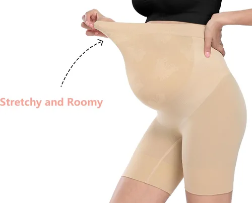 Miniatura 5 de Ropa moldeadora de maternidad de alta calidad "Baby Bump", ropa interior de embarazo de cintura alta a medio muslo que evita rozaduras, soporte
