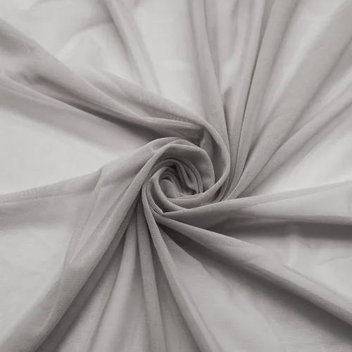Miniatura 11 de Tela de malla elástica en 4 direcciones, malla de potencia de 5 yardas de largo, 60 pulgadas de ancho, ligera transparente (blanco hueso)