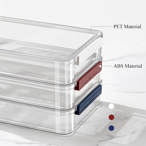 Miniatura 3 de Almacenamiento de papel para álbumes de recortes A4, caja de almacenamiento de fotos, caja de archivo de plástico (azul)