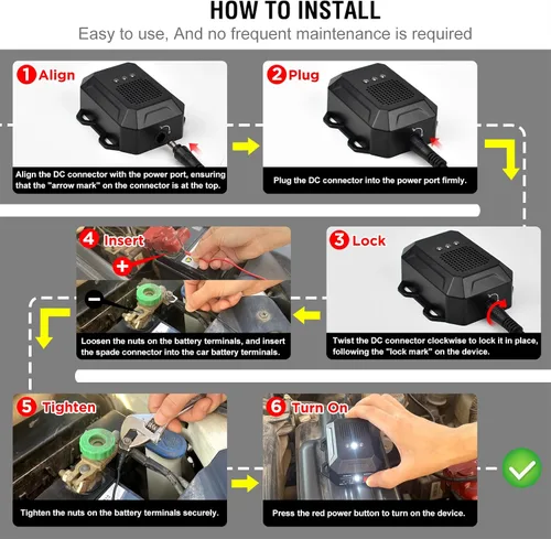 Miniatura 7 de Repelente ultrasónico de roedores para motores de automóvil, disuasorio ultrasónico cableado de 12V 24V para ratones y ratas con luces