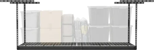 MonsterRax - Estantes de almacenamiento para garaje de 3 x 8 pies, estante montado en el techo, organizador colgante ajustable, acero resistente,