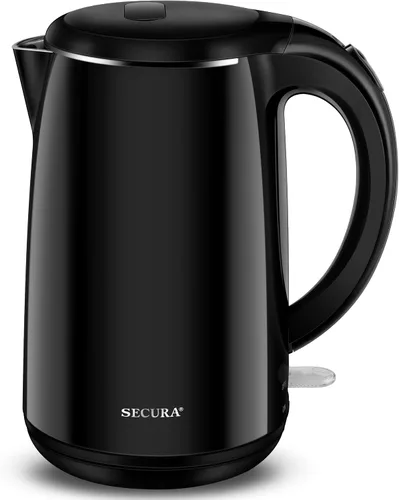 Miniatura 10 de Secura Hervidor de agua eléctrico original de acero inoxidable de doble pared 1.8 cuartos con apagado automático y protección contra hervido