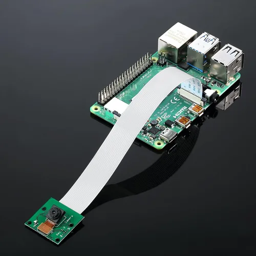 Miniatura 6 de Weewooday 4 piezas 5 megapíxeles 1080p sensor OV5647 mini módulo de cámara con cable de cinta de 6 pulgadas 15 pines compatible con Raspberry Pi