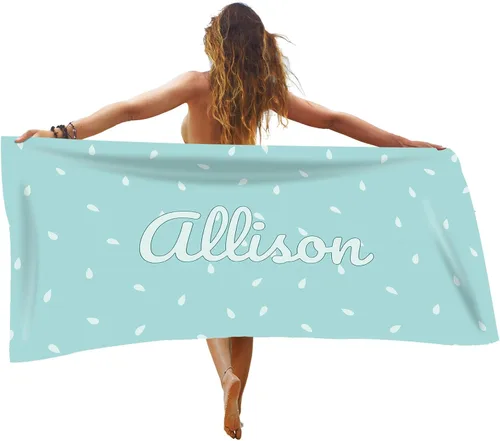 Toalla de playa personalizada de frutas de verano, toallas de playa personalizadas para playa, baño, piscina, manta de sol para niños y adultos,
