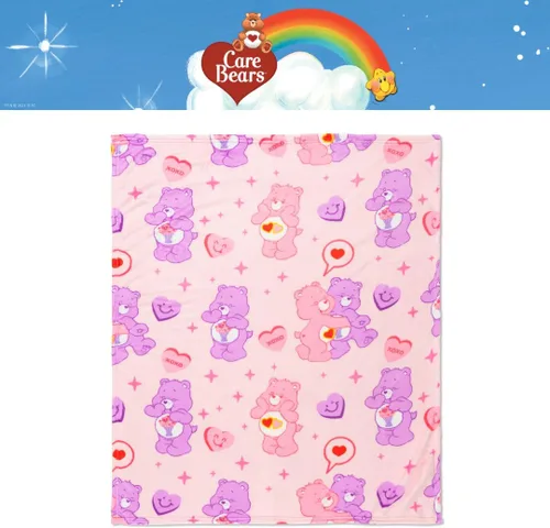 Miniatura 3 de Care Bears Love-A-Lot & Share Bear - Manta para niños, tacto de seda súper suave, 40 x 50 pulgadas, (producto oficial) por Franco