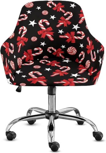 Miniatura 13 de Funda para sillón de invierno con diseño de muñeco de nieve, funda suave para silla de computadora, forro elástico para silla de escritorio, diseño