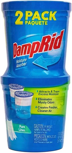 Miniatura 2 de DampRid Absorbedor de humedad (lino limpio), 11 onzas, paquete de 2