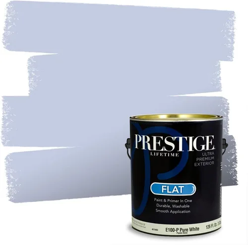 Miniatura 71 de Prestige Paints. - Base y pintura para exteriores en un solo galón, 1 galón. plano, comparable con Sherwin Williams Topsail. SW159-azul hechizante.