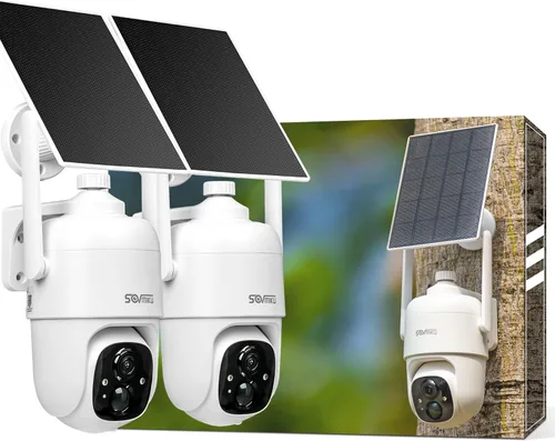 Miniatura 14 de Sovmiku 3CQ1 AI 2K Cámara de seguridad solar inalámbrica para exteriores, cámara alimentada por batería, audio bidireccional, detección