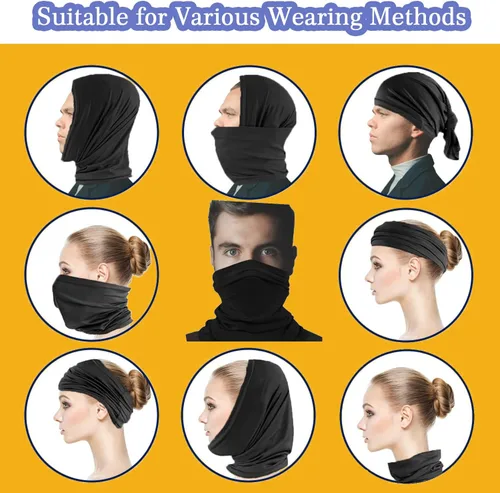 Miniatura 3 de VAJOOCLL Faraday Gaiter Shields 5G, 4G, Cellular, WiFi, Bluetooth, Faraday Scarf Effective Shielding Fluctuation Efficiency 99.99% Scarf Protect
