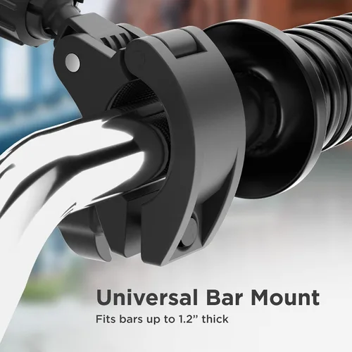 Miniatura 3 de ENCASED Soporte de teléfono para bicicleta doble, soporte ajustable para 2 teléfonos celulares, ajuste universal