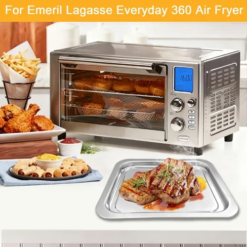 Miniatura 3 de Piezas de repuesto para freidora de aire Emeril Lagasse Everyday 360, accesorios de freidora de aire de acero inoxidable antiadherente de grado