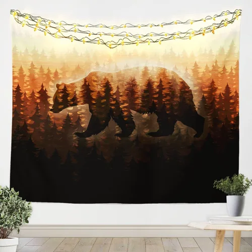 Miniatura 4 de Feelyou Bonito tapiz decorativo de hongos para niños, manta de pared de hongos de dibujos animados para niños, adolescentes, hongos kawaii