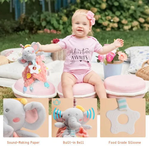 Miniatura 5 de Cesta de regalos para niña, regalos de baby shower para niñas, regalo para niñas recién nacidas, cesta de regalo para niña, regalos de revelación
