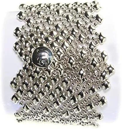 Miniatura 3 de Metal líquido por Sergio Gutiérrez SG 3 tamaños Pulsera-SG bolsa incluida.Cromado B79-N
