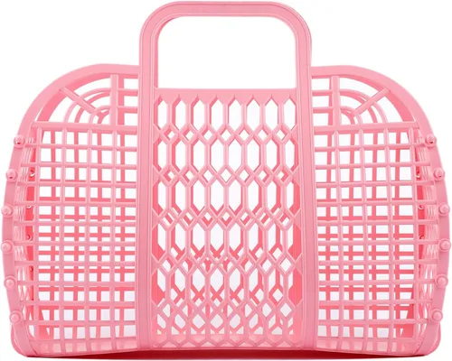 Miniatura 15 de BABANA Bolsas de gelatina – (juego) bolsas de gelatina pequeñas y grandes para madre e hija Cesta de regalo reutilizable, bolsas de playa – (S, L)