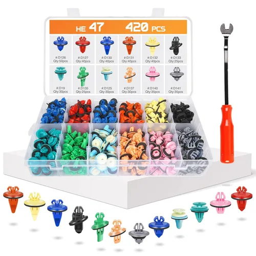 Miniatura 13 de OTUAYAUTO Kit surtido de clips de retención de línea de combustible de 70 piezas, clips de línea de transmisión y refrigerante, 3/8 y 5/16