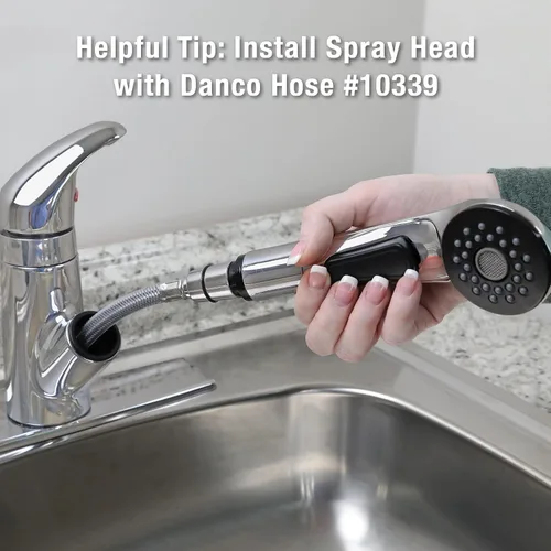 Miniatura 3 de Danco 10409 - Cabezal de espray extraíble para cocina, níquel cepillado