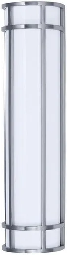 Miniatura 5 de Maxim Moon Ray - Aplique de pared de 12 pulgadas de alto con acabado de bronce y cristal blanco satinado