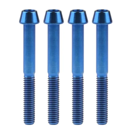 Miniatura 15 de Titanio Ti M6 x 10 16 18 20 25 30 35 40 45 50 55 60 2.559 in Allen - Tornillos hexagonales de 2.559 in, tornillos cónicos, paquete de 4