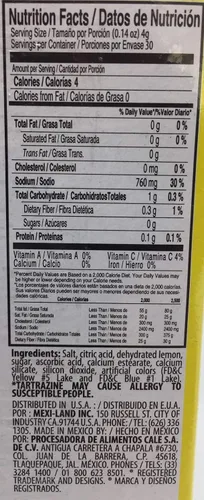 Miniatura 2 de Jovy Limonazo Mexican Candy Salt & Lemon Powder 4.23oz (paquete de 12)