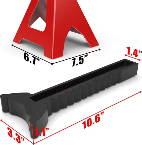 Miniatura 7 de BIG RED T43202 Torin - Gatos de acero resistentes para coches, capacidad de 3 toneladas (6,000 libras), 1 par (no apto para SUV, camiones)