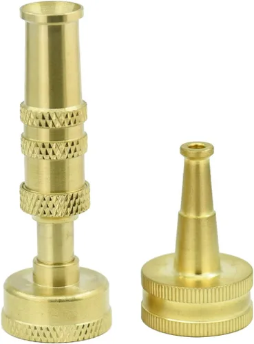 Miniatura 7 de PLG Boquilla rociadora de manguera giratoria ajustable de latón resistente, paquete de 2