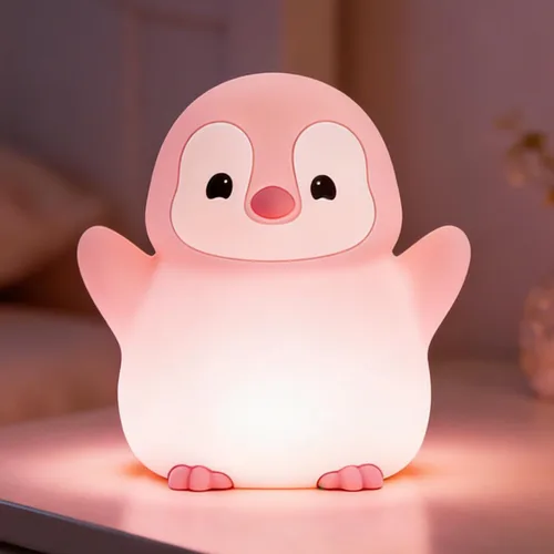 Miniatura 8 de FAMIDUO Luz nocturna de panda con ruido blanco, máquina de sonido para bebé pequeño, entrenador de sueño blando de silicona, luz nocturna recargable