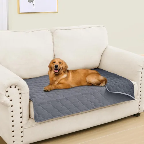Miniatura 151 de Smiry Funda Impermeable para Cama de Perro, Manta Suave Reversible para Mascotas, Lavable a Prueba de Fugas para Gatos y Perros, Funda para Sofá