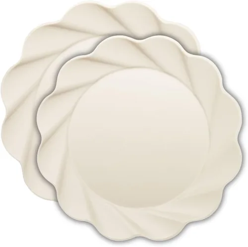 Miniatura 16 de Sophistiplate Platos de cena compostables ecológicos – Hecho de fibra de madera de bambú y caña de azúcar – Platos biodegradables y desechables