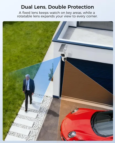 Miniatura 4 de Cámara de seguridad solar de doble lente